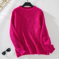 Esther Knit Sweater in Magenta