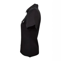 Etta Blouse with Short Sleeve and Zip Front