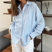 Etta Casual Blouse with Striped