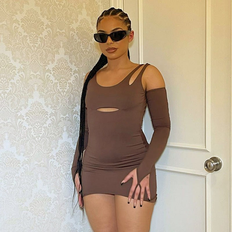 Etta Dress in Brown