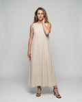 Etta Elegant Linen Maxi Dress