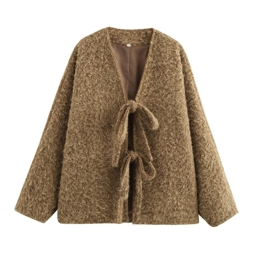 Etta Vest with Oversized in Khaki