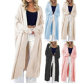 Eulalia Lightweight Knit Coat with Side Pockets and Pockets