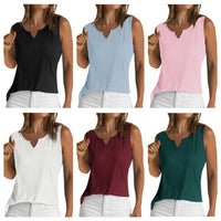 Eulalia Top with V-Neck and Sleeveless
