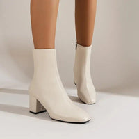 Eva Elegant Boots in Beige