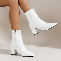 Eva Elegant Boots in White