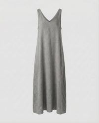 Eva Linen Dress in Grey