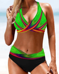 Eva™ Cheerful Colorful Bikini in Green