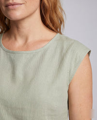 Evelina Airy Linen Top