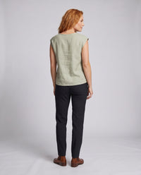 Evelina Airy Linen Top