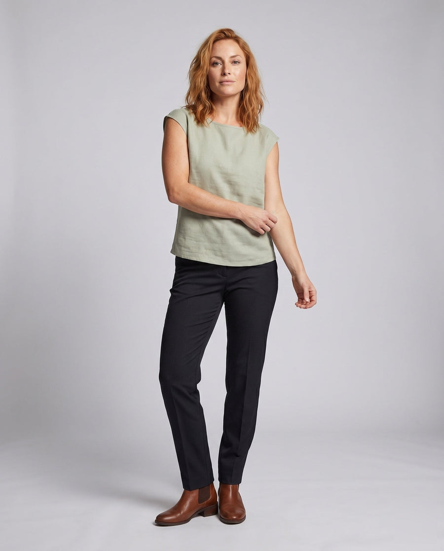 Evelina Airy Linen Top