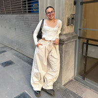 Evelina Airy Trousers in Khaki