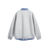 Evelina Casual Shirt with Hood and Oversized in Grey