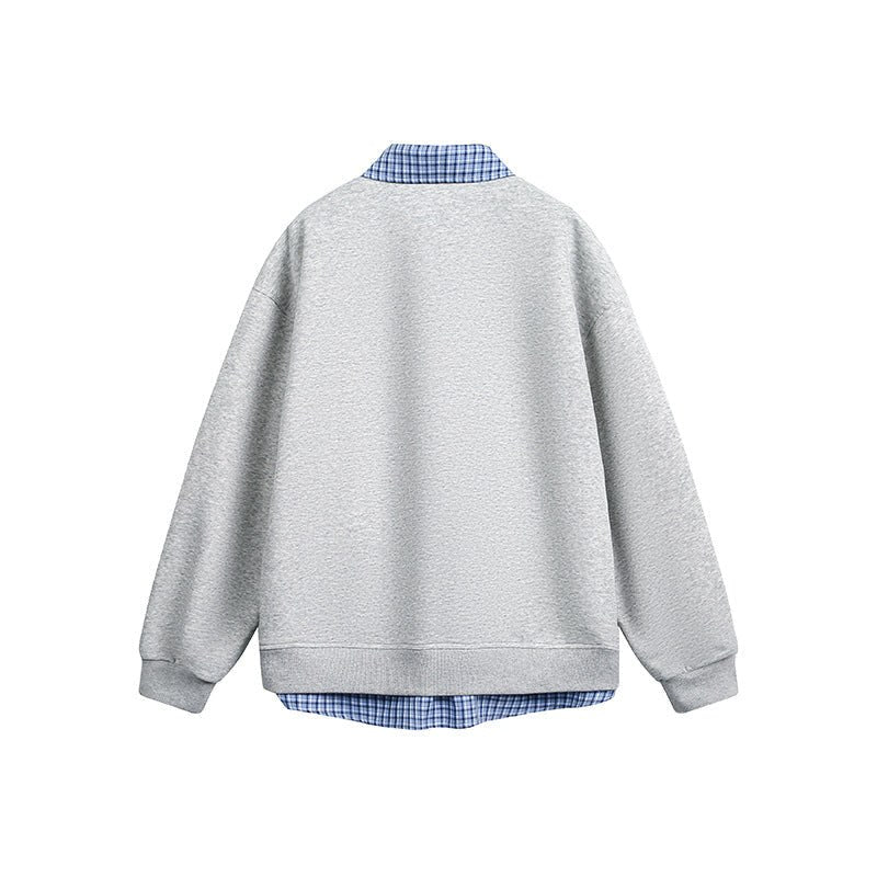Evelina Casual Shirt with Hood and Oversized in Grey