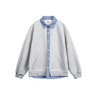 Evelina Casual Shirt with Hood and Oversized in Grey