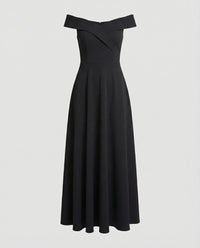 Evelina Elegant Evening Dress in Black