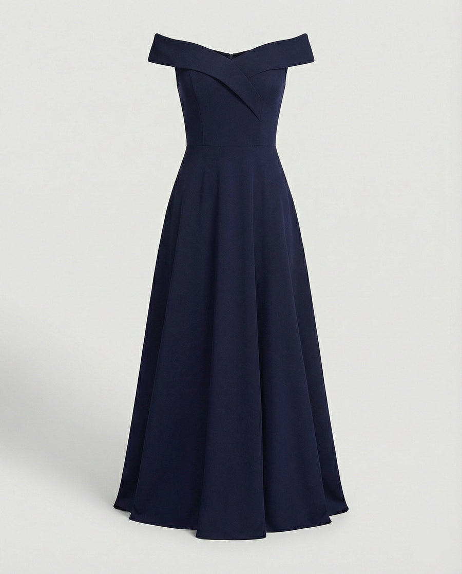 Evelina Elegant Evening Dress in Blue