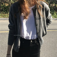 Evelina Knit Cardigan in Rauchtaupe