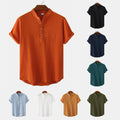 Evelina Shirt with Short Sleeve and Button Front
