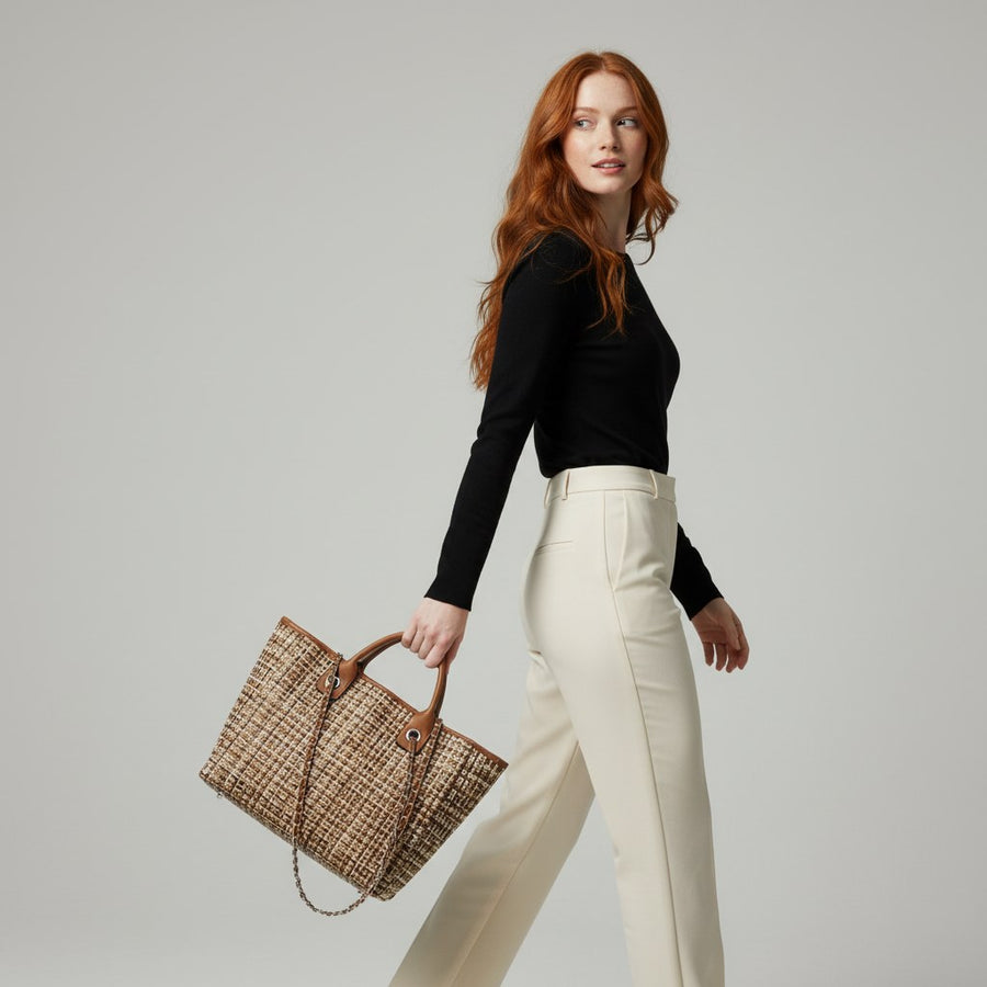 Evelynn Everyday Tote in Sienna Brown