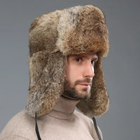 Everest Trapper Hat in Brown
