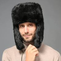 Everest Trapper Hat in Gray