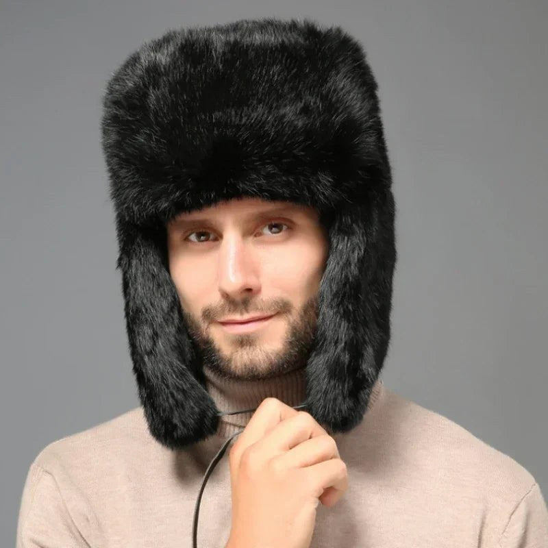Everest Trapper Hat in Gray