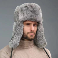Everest Trapper Hat in Gray