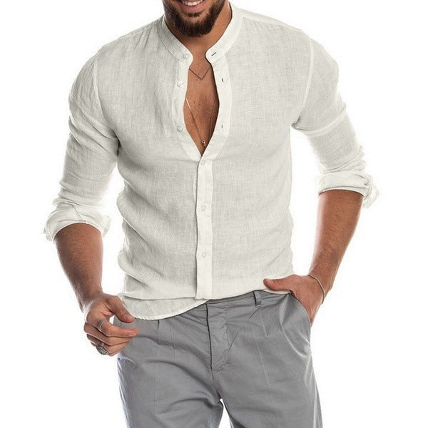 Everett Linen Shirt in White