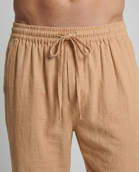 Everett Linen Trousers with Elastic Waist