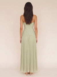EVI MAXI DRESS Sage Green 4