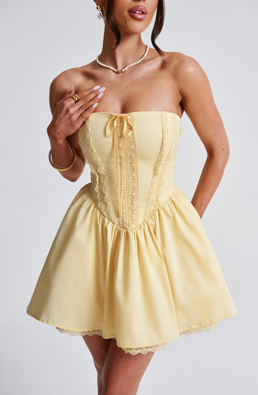 Ariana Mini Dress – Lemon
