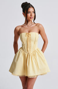 Ariana Mini Dress – Lemon