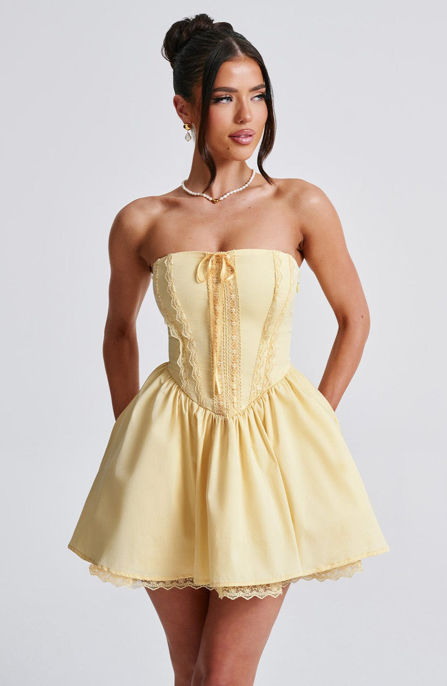 Ariana Mini Dress – Lemon