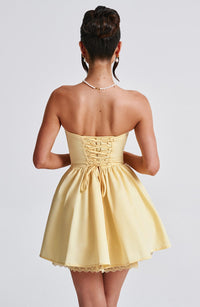 Ariana Mini Dress – Lemon
