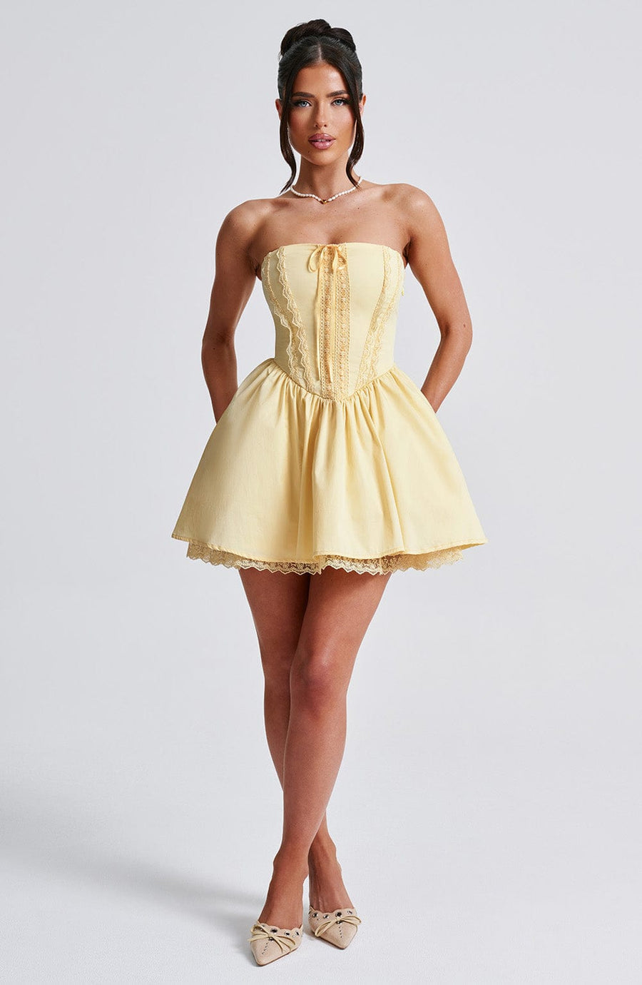 Ariana Mini Dress – Lemon