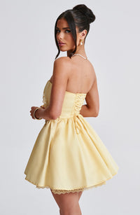 Ariana Mini Dress – Lemon