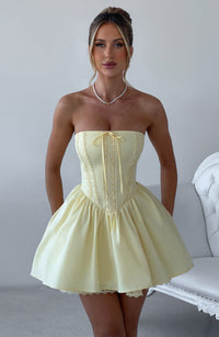 Ariana Mini Dress – Lemon