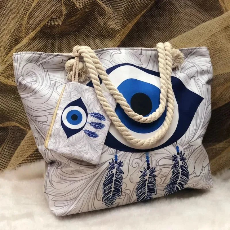 Evil Eye Escape Bag in Feathered Vision