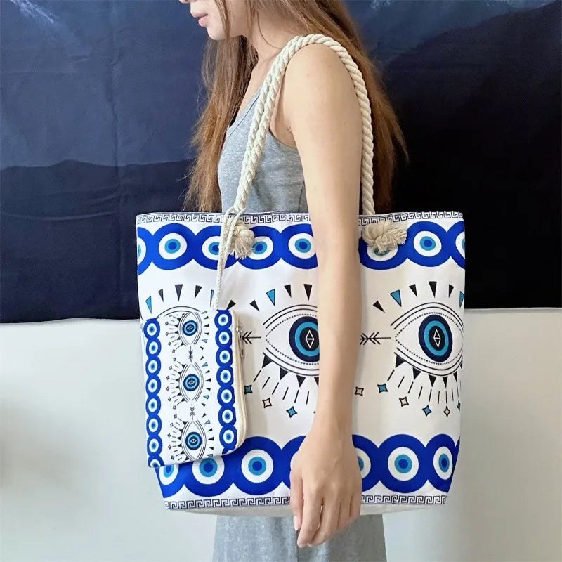 Evil Eye Escape Bag in Mystic Tides