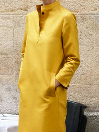 Margot Stand Collar Midi Dress