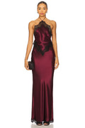 retrofete Everly Dress in Port & Black from