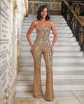Bustier Sequin Jumpsuit