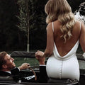 Silk Satin Wedding Dress Fashionsarah.com
