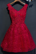 Short a Line Reception Party Dress Sleeveless #