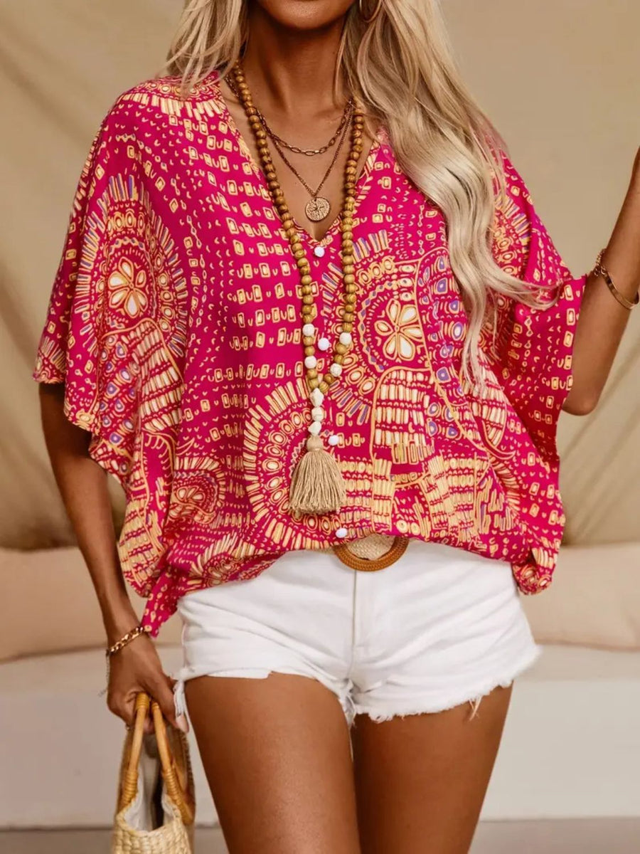 Margot Printed Tiered Dress