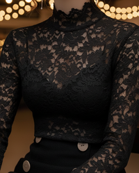 Pauline | Women's Spring Stand Collar Lace Blouse