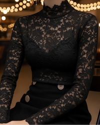 Pauline | Women's Spring Stand Collar Lace Blouse