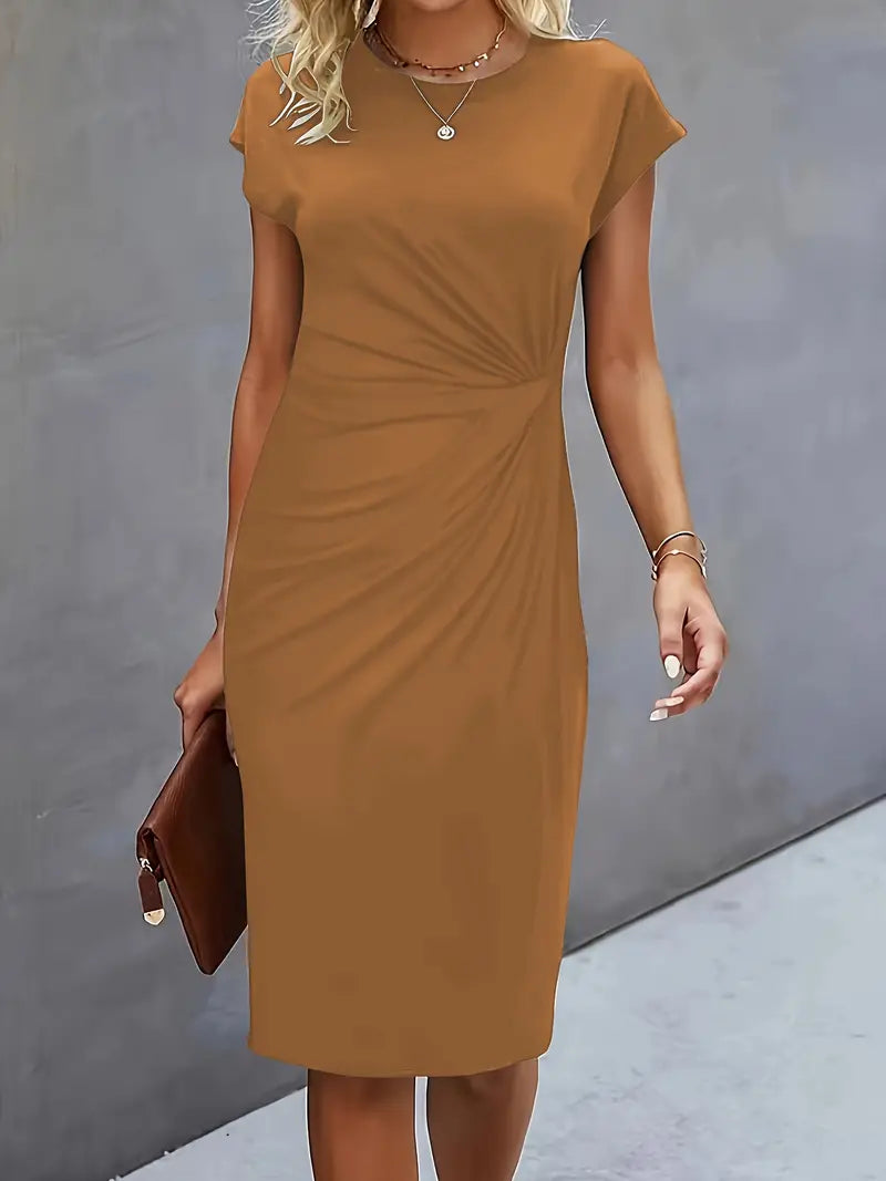 Katie | Women's Classic Short Sleeve Bodycon Dress