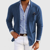 Fabian Blazer with Pockets in Blue